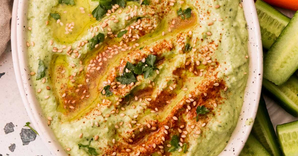 Raw Zucchini Avocado Hummus: Healthy Fats for Optimal Nutrition